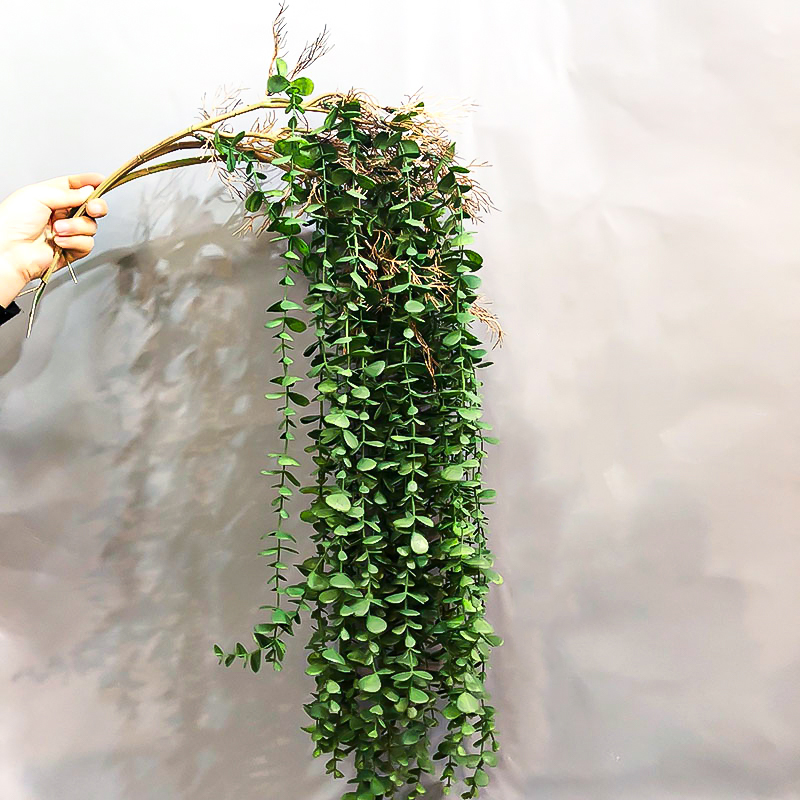 String Of Pearls Plant - 104cm Fałszywy eukaliptus Rattan Sztuczne rośliny