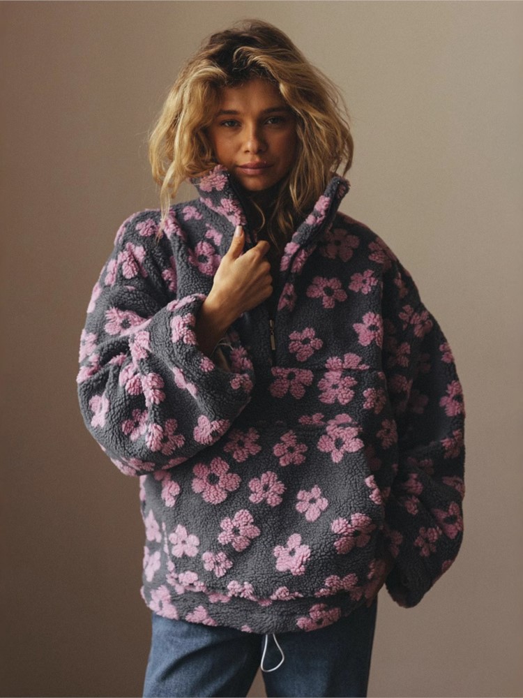 Plant Parent Hoodie - Bluza damska z zamkiem błyskawicznym, półotwartym