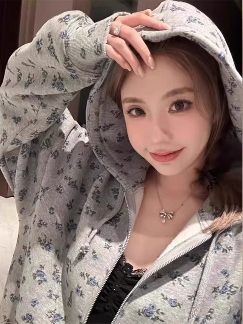 Plant Parent Hoodie - Koreańska bluza damska Sweet College Cute