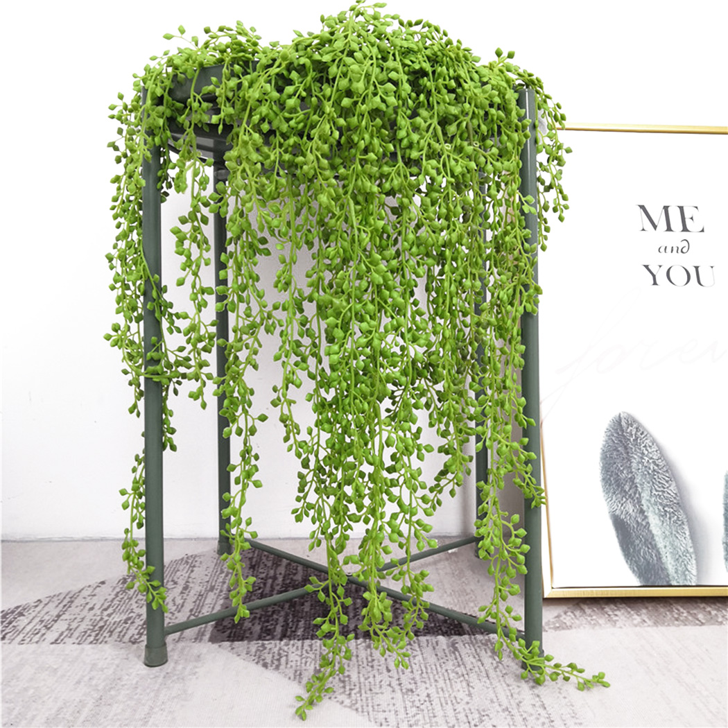 String Of Pearls Plant - Sztuczna roślina winorośli wisząca na ścianie