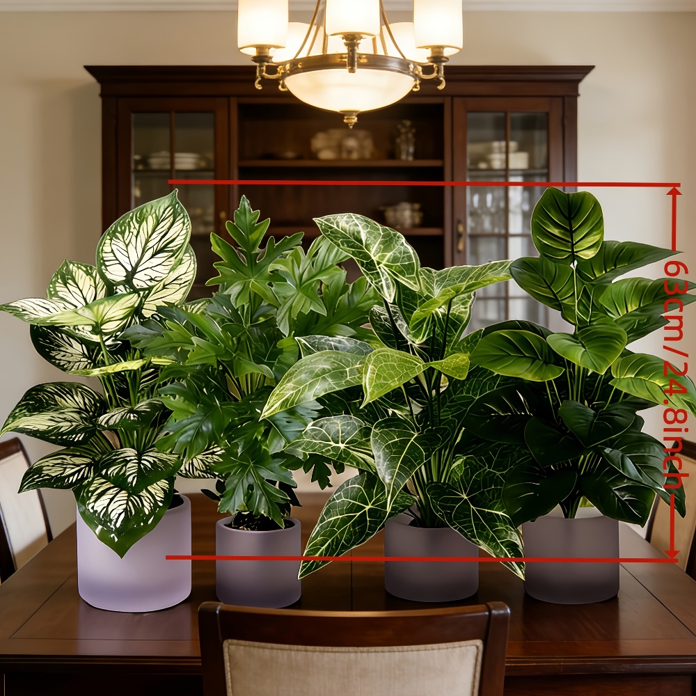 4 szt. Sztucznych roślin z 48  – Fiddle Leaf Fig recenzja i cena
