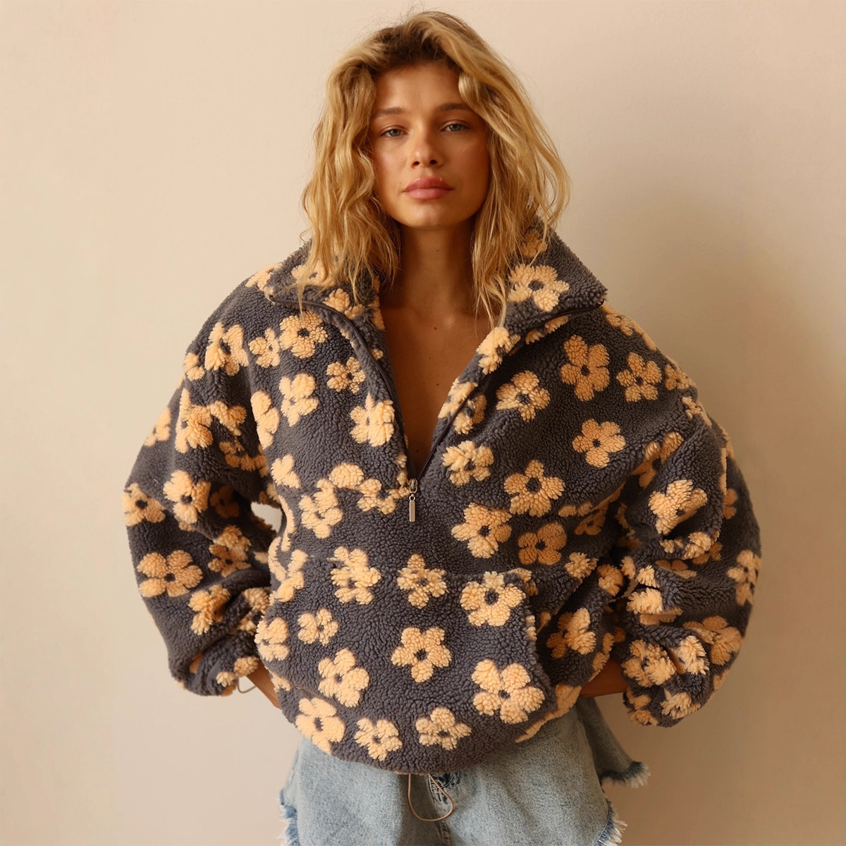 Damski sweter z polaru z kwiat – Plant Parent Hoodie recenzja i cena