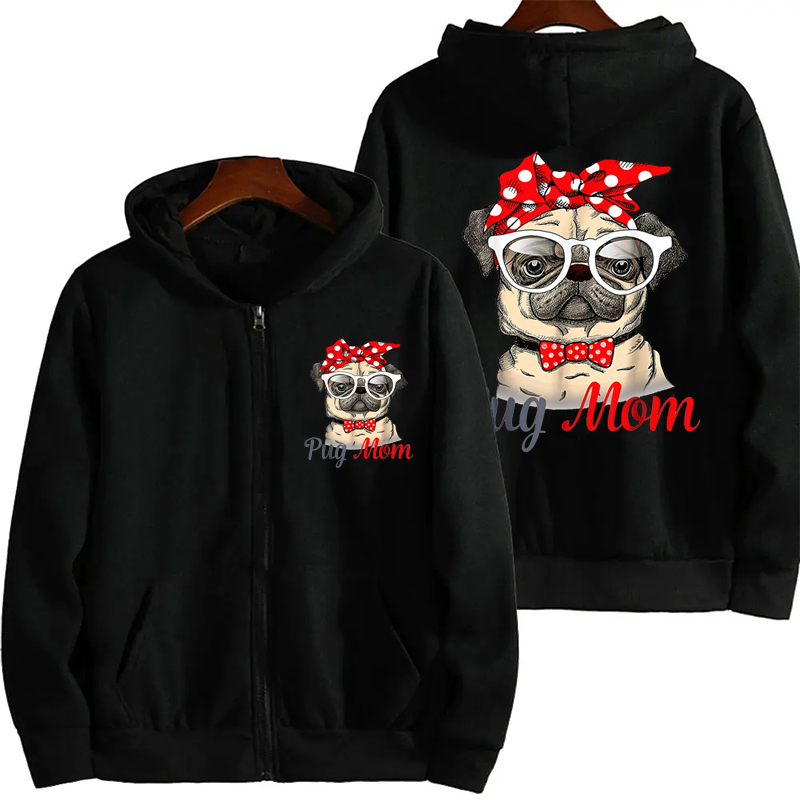 Zabawny mops mama drukuj bluzy – Plant Parent Hoodie recenzja i cena